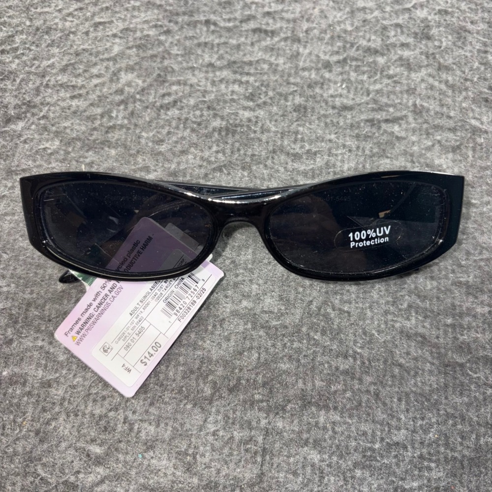 Wild Fable Black Rectangle Sunglasses 100% UV Protection Y2K Style 090 01 5405